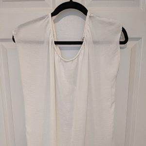 CAbi White Eliza Blouse #410 sx XS